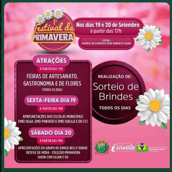 Banner do evento Primeiro Festival da Primavera