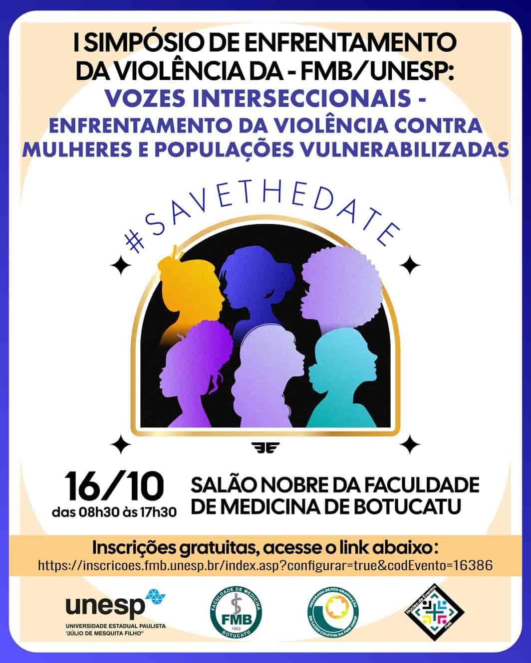 Banner do evento  I SIMPÓSIO DE ENFRENTAMENTO DA VIOLÊNCIA DA FMB/UNESP