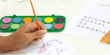 Banner do evento Programação Mês das Crianças | Oficina Postal da Memória