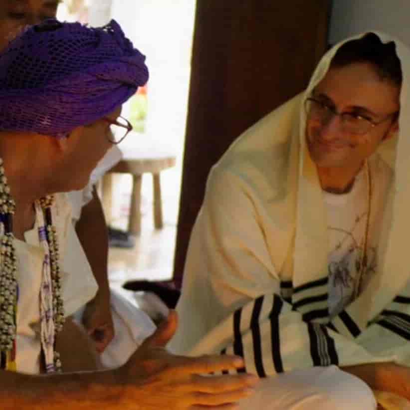 Banner do evento Kleztival | Exibição e bate-papo “Saravá Shalom” + apresentação Terkisher Ensemble 