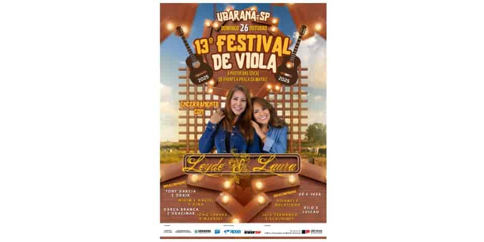 Banner do evento 13º Festival de Viola de Ubarana