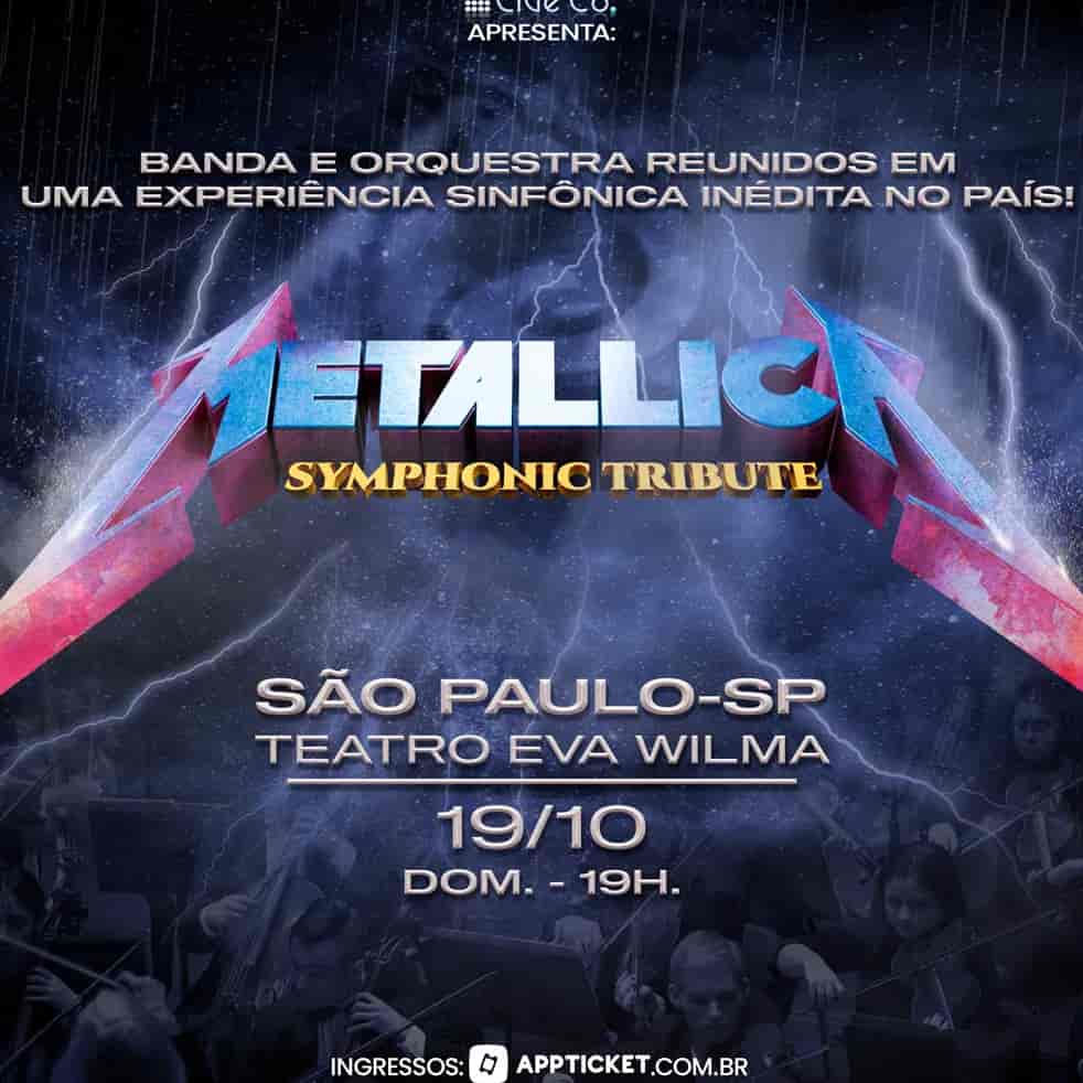 Banner do evento Metallica Symphonic Tribute 