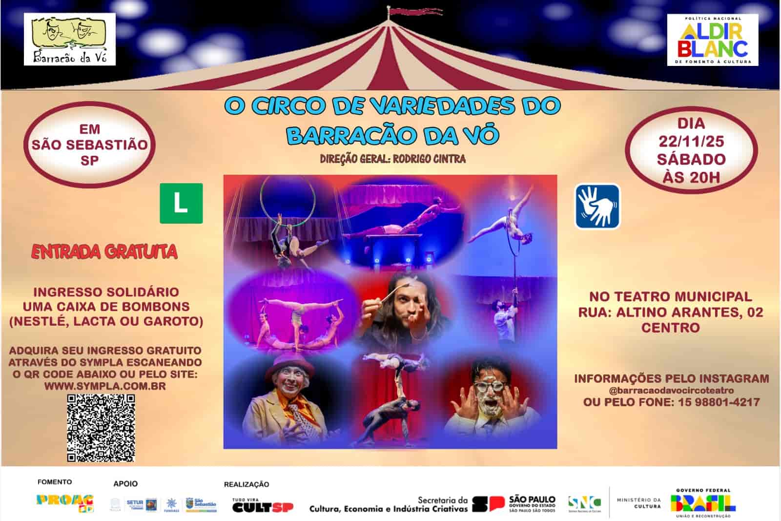 Banner do evento O Circo de Variedades do Barracão da Vó