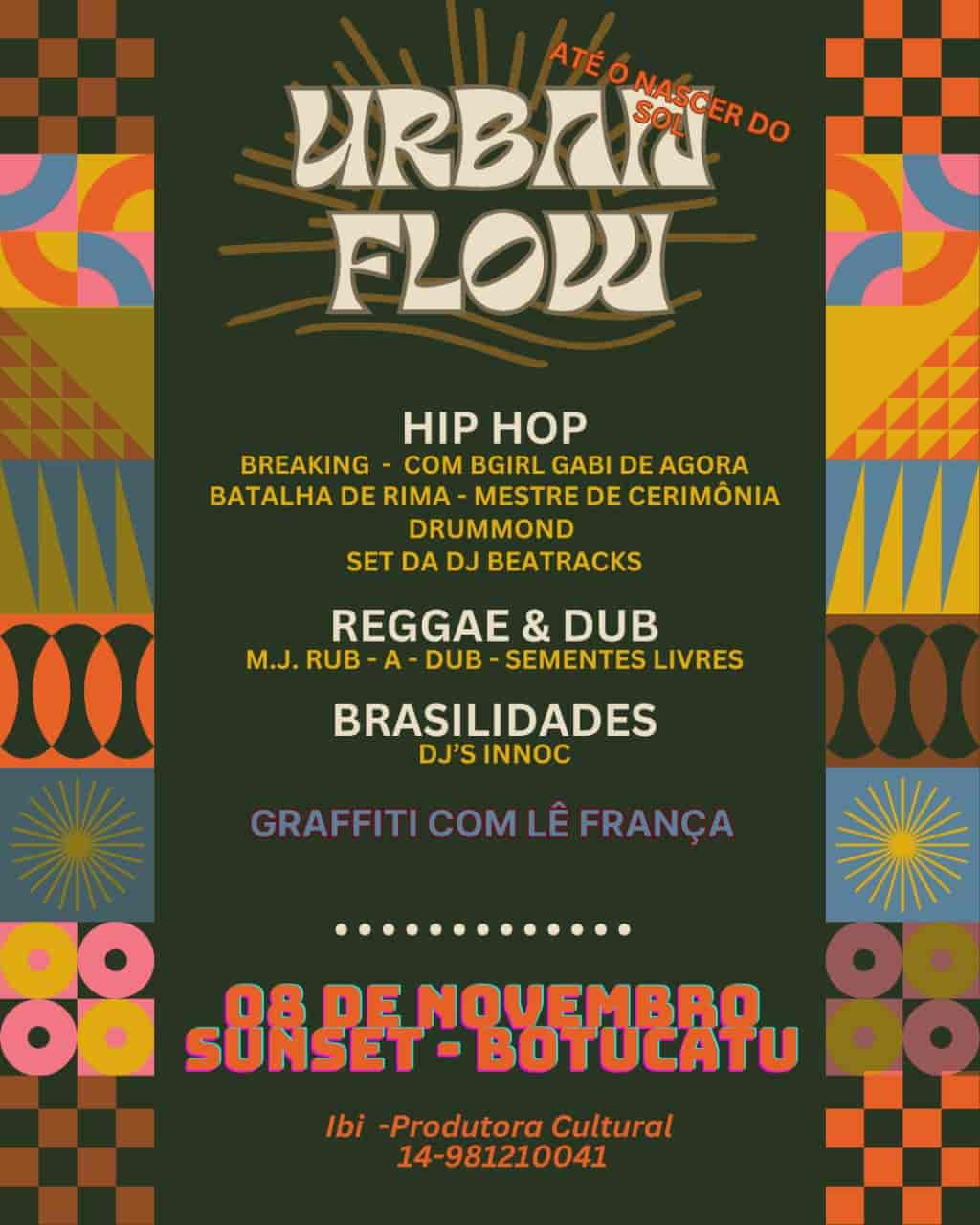 Banner do evento Urban Flow - ¨Encontro de vibrações¨ ✨