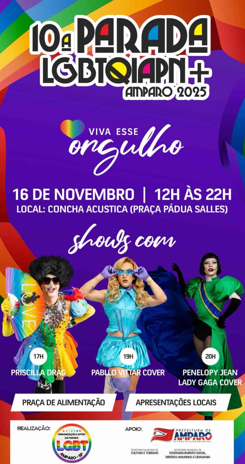 Banner do evento Pride LGBTQ+ 2025