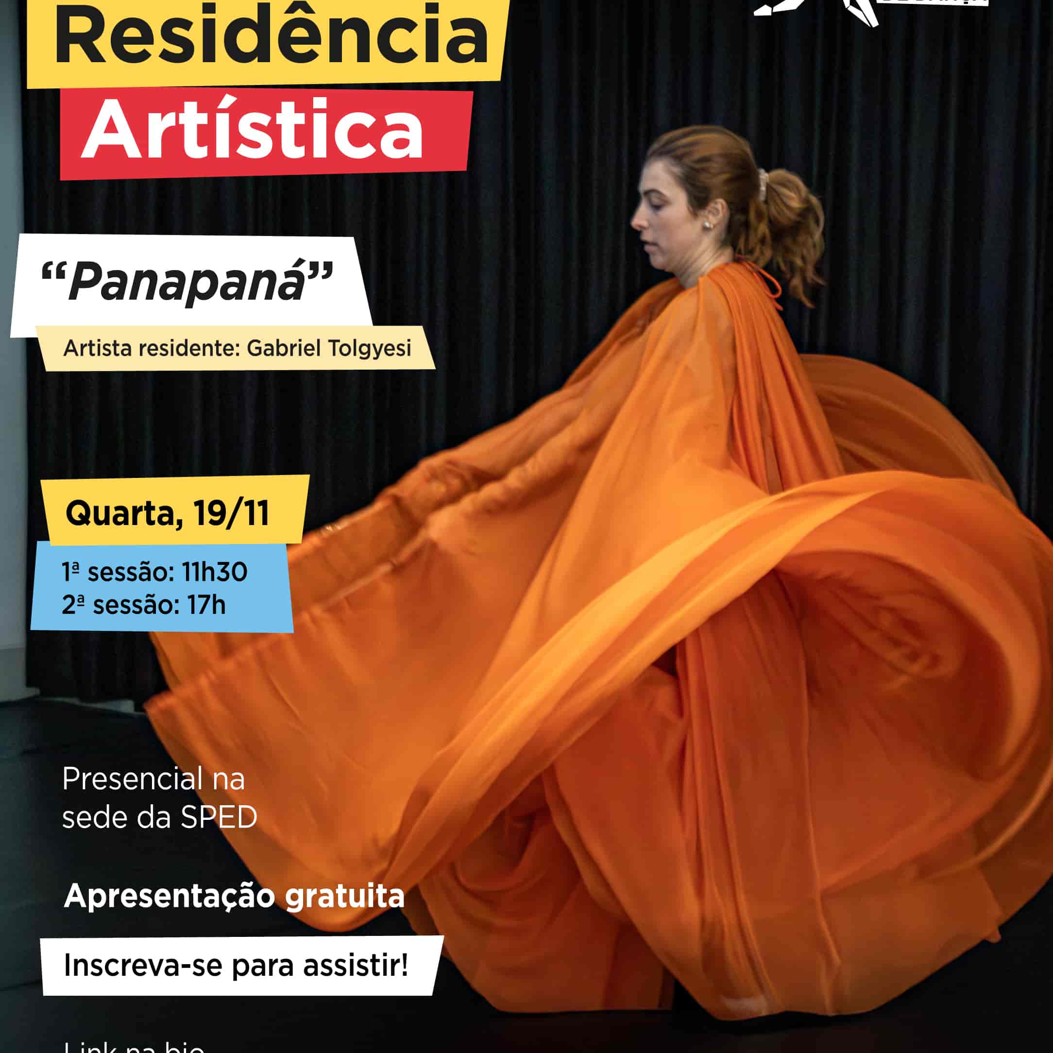Banner do evento Apresentação Residência Artística "Panapaná"