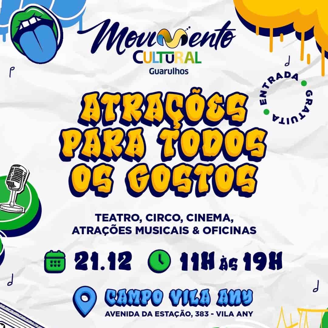 Banner do evento MOVIMENTO CULTURAL - 4ª EDIÇÃO