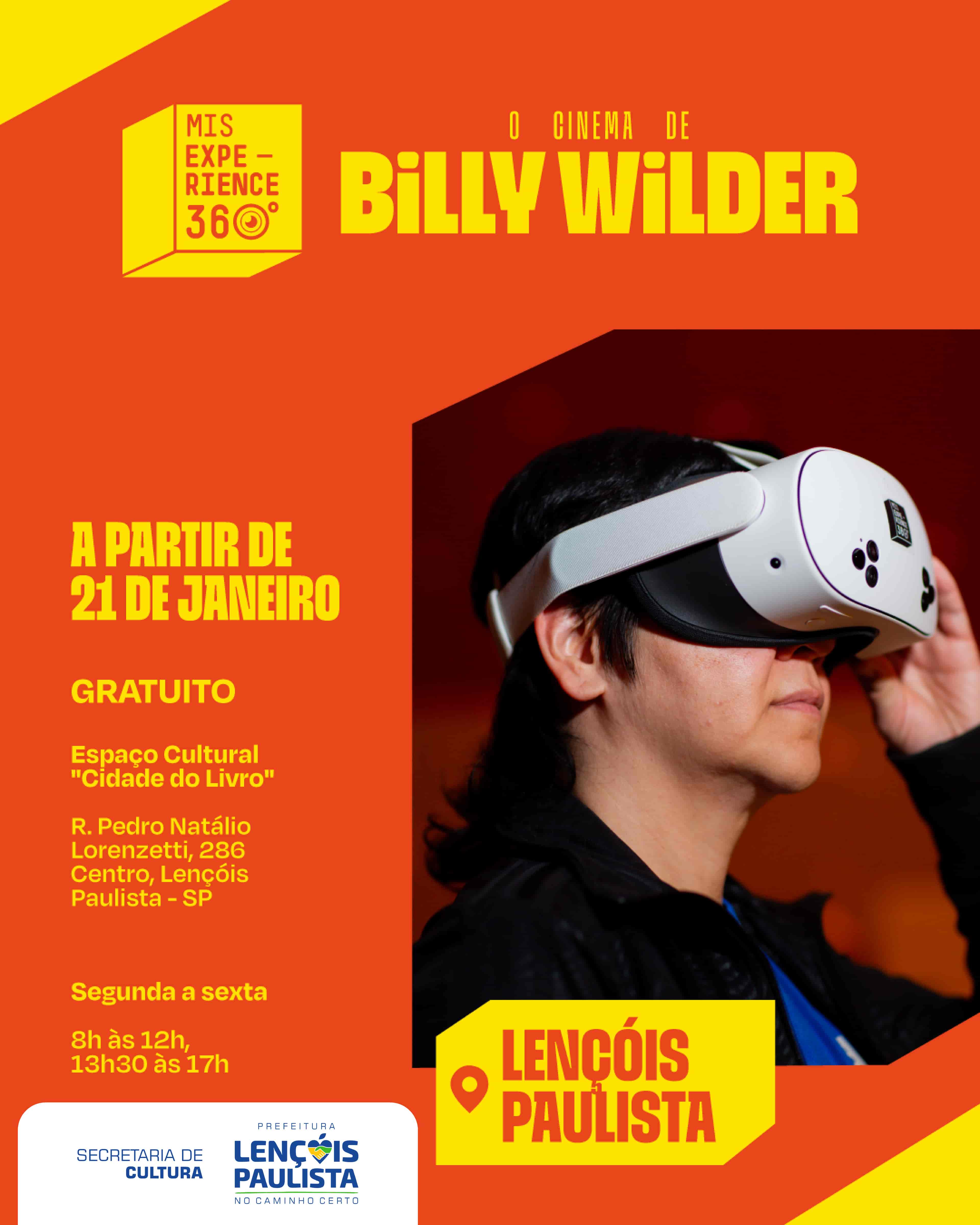 Imagem do evento MIS Experience 360º - O cinema de Billy Wilder