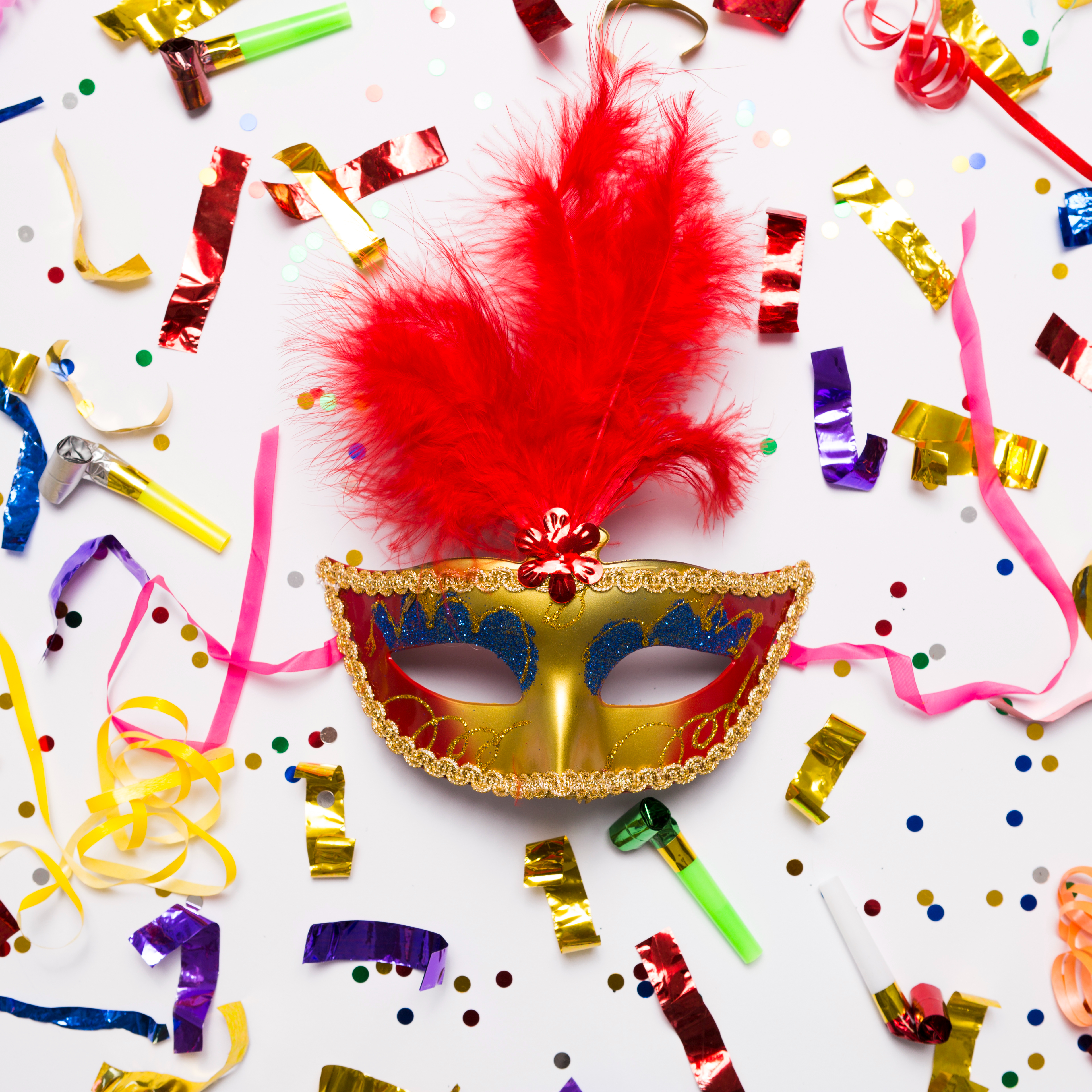 Banner do evento Carnaval na Casa - Confecção de máscaras e acessórios