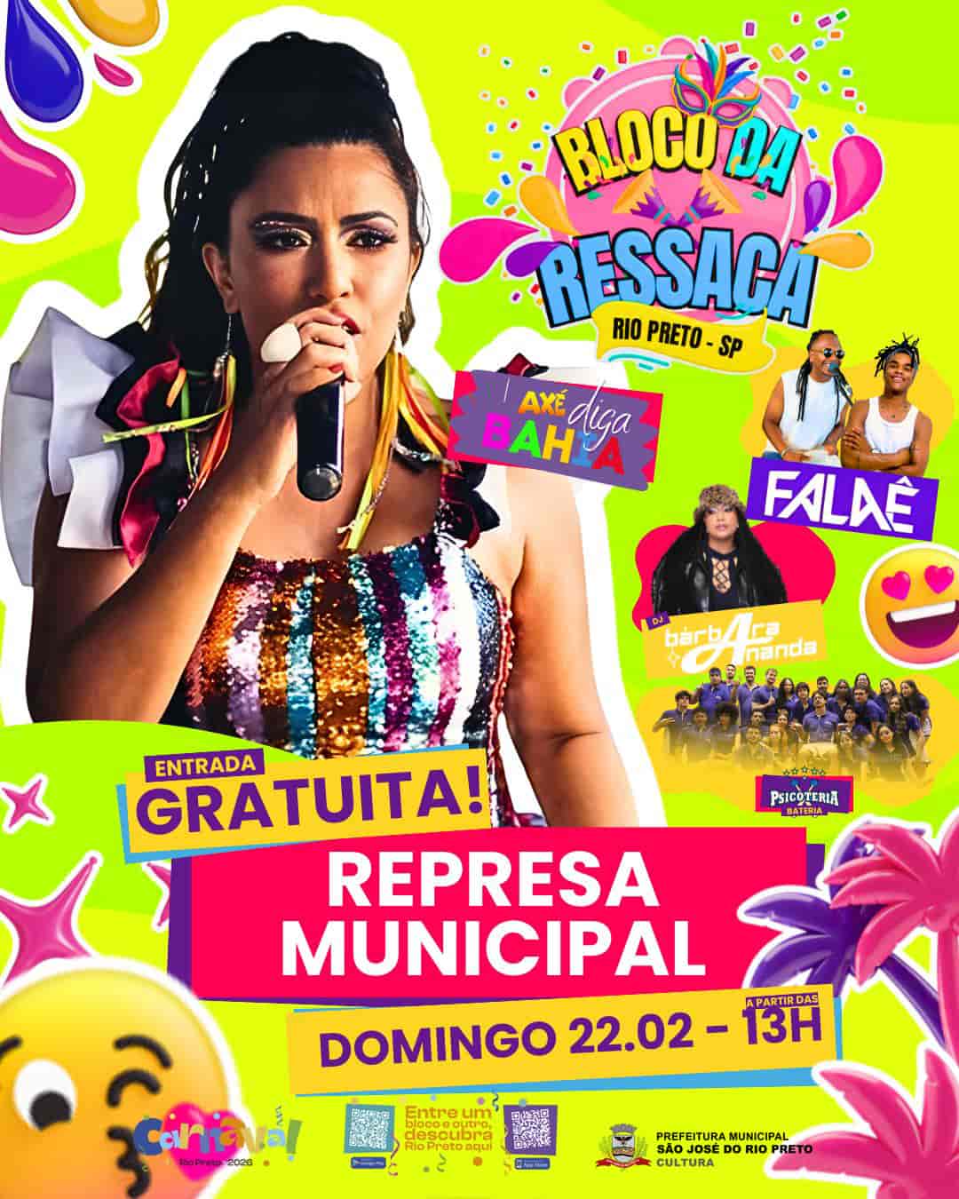 Banner do evento BLOCO DA RESSACA RIO PRETO