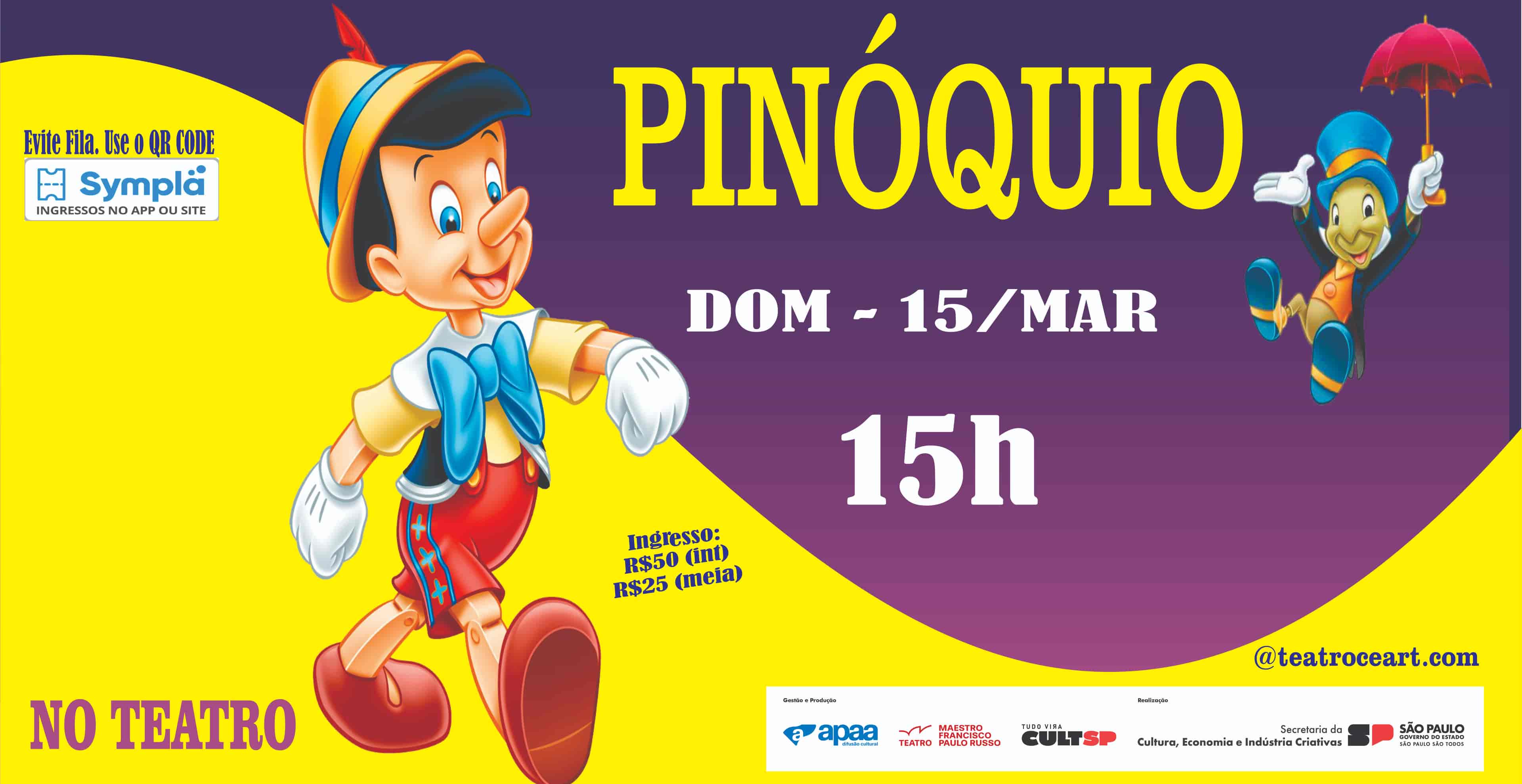Banner do evento PINÓQUIO