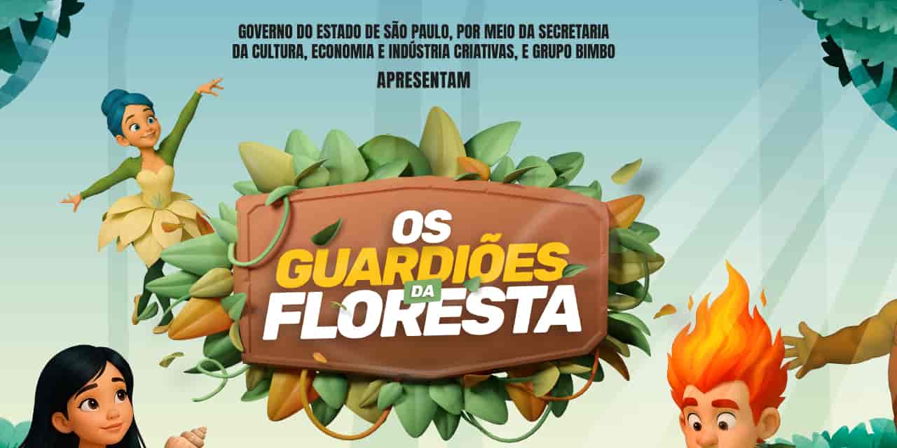 Banner do evento Peça Teatral - Os Guardiões da Floresta 