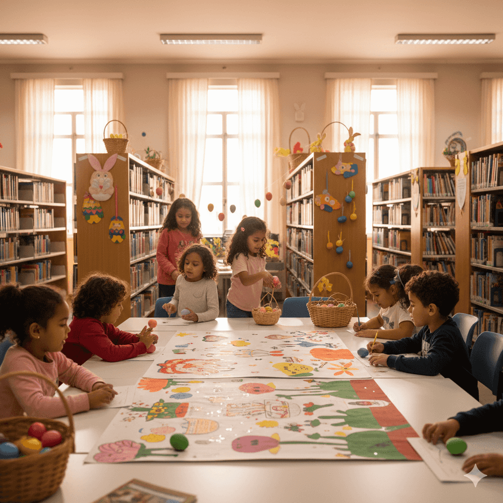 Imagem do evento CAÇA AOS OVOS POÉTICOS – COM EQUIPE BIBLIOTECA