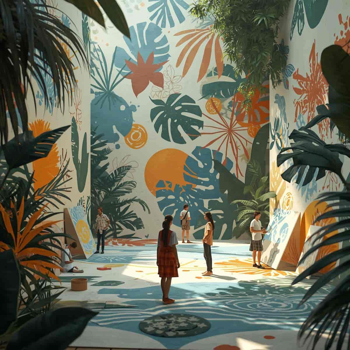 Imagem do evento OFICINA DE ESTÊNCIL NATUREZA EM CORES – COM EQUIPE BIBLIOTECA