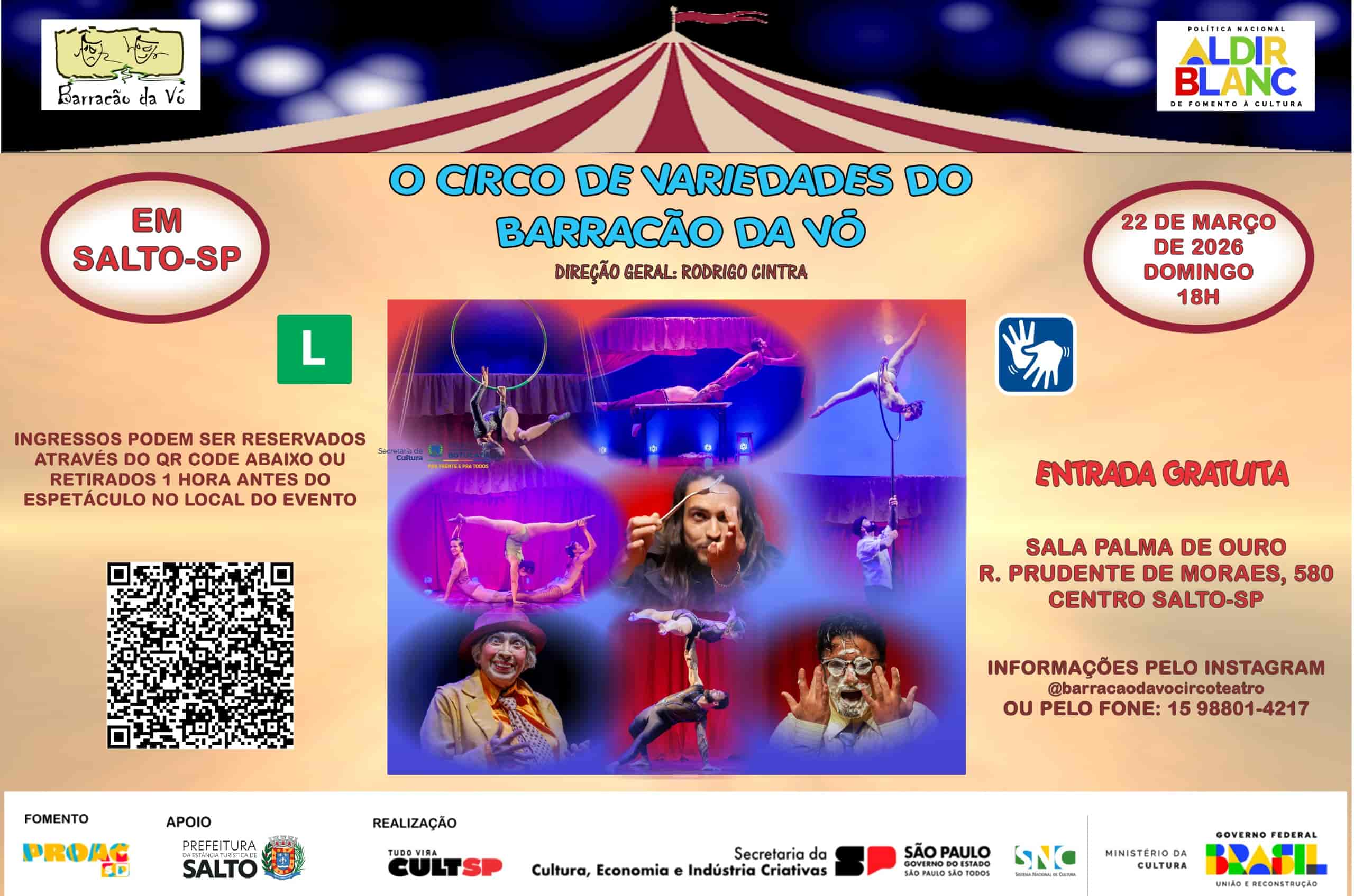Imagem do evento O CIRCO DE VARIEDADES DO BARRACÂO DA VÓ
