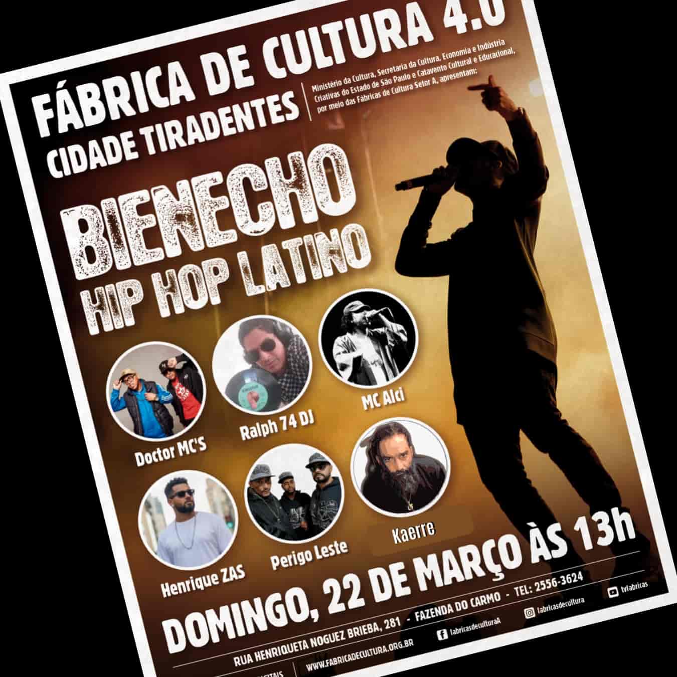Banner do evento Bienecho Hip-Hop 2026 – Encontro da Cultura Hip-Hop Latino-Americana