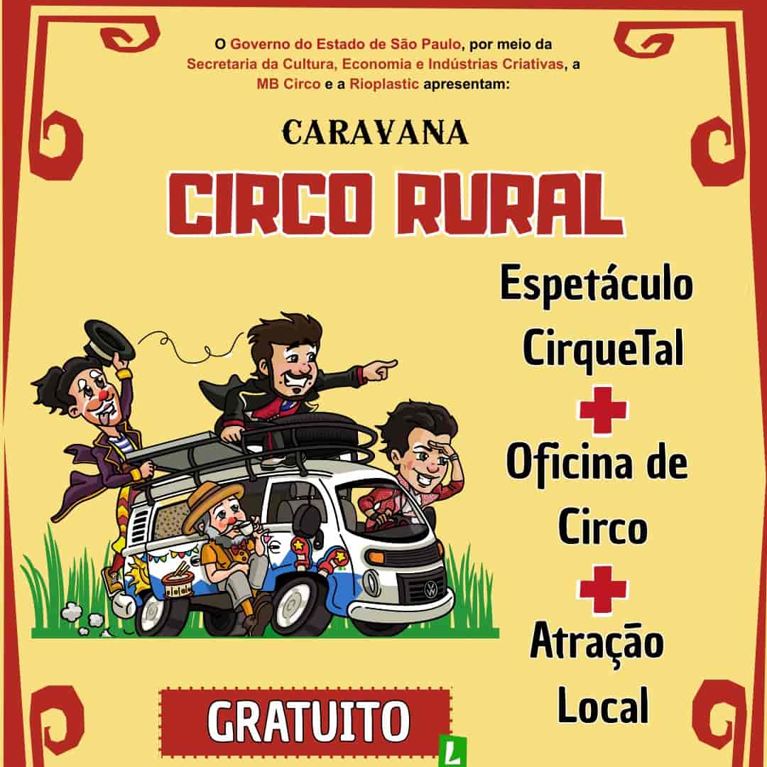Banner do evento Caravana: Circo Rural