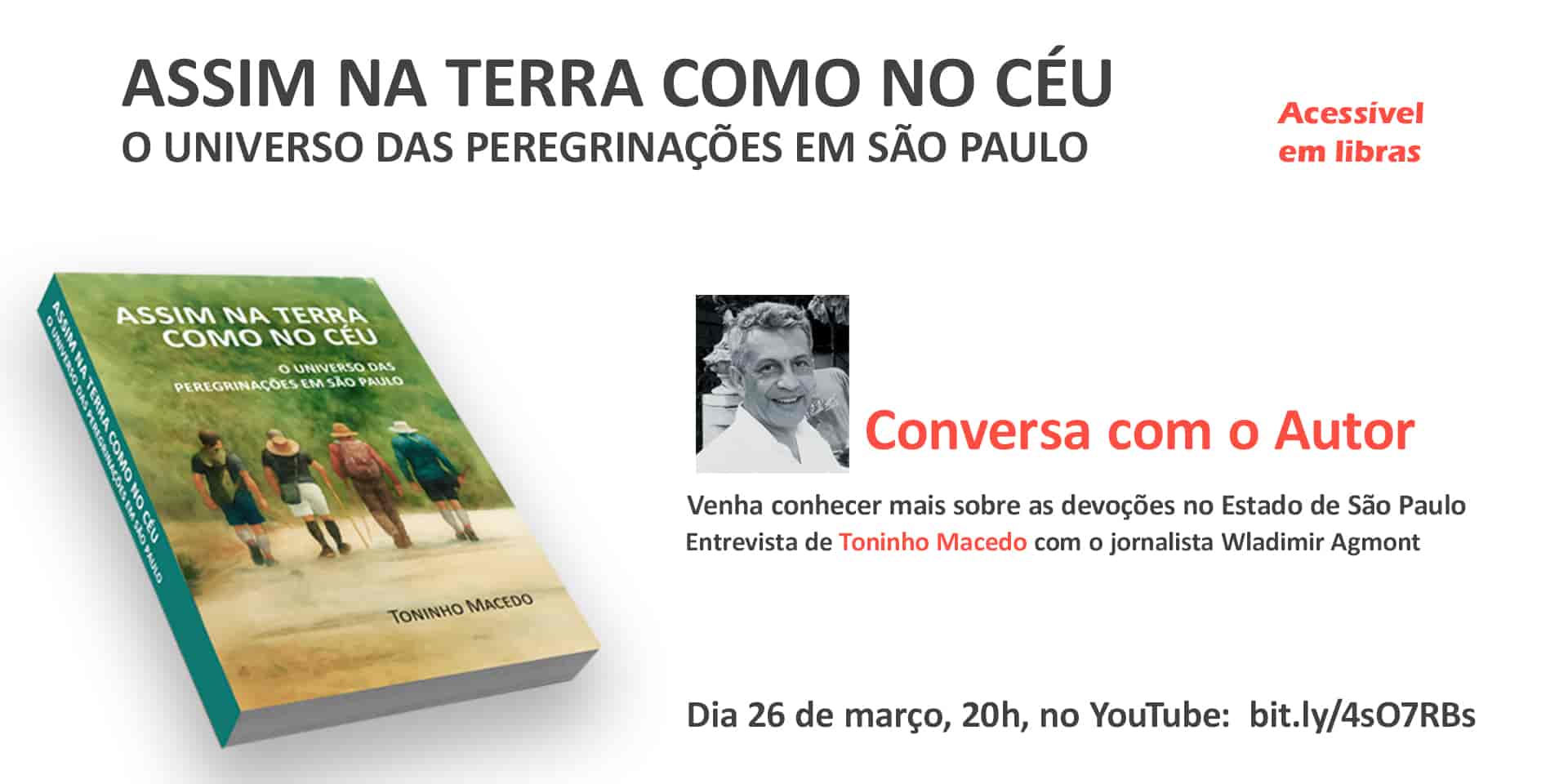 Imagem do evento Conversa com o Autor. Assim na Terra como no Céu. O Universo das Peregrinações em São Paulo