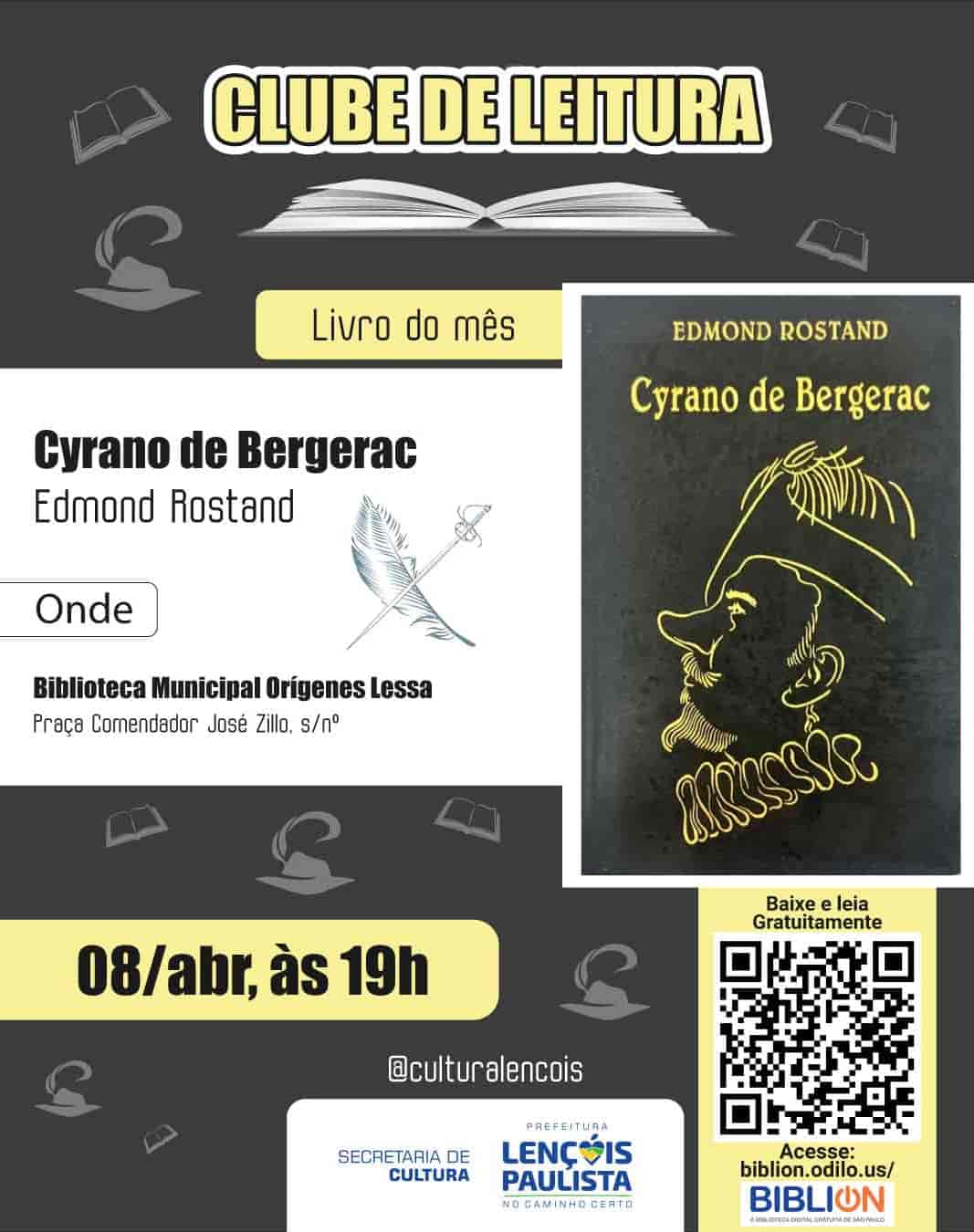 Clube do Livro - Cyrano de Bergerac