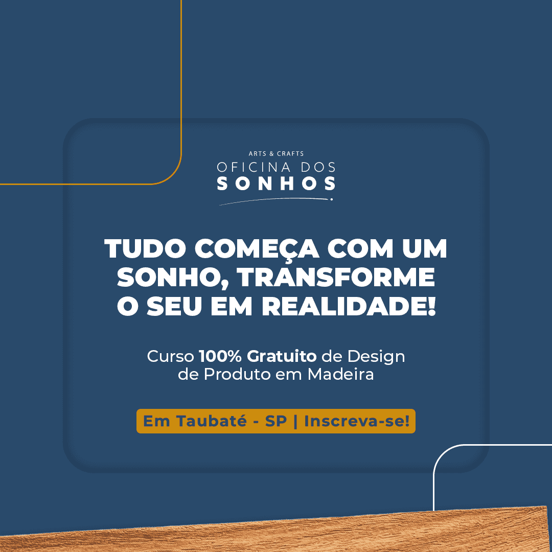 Banner do evento Projeto Arts&Crafts, Curso de Design em Madeira