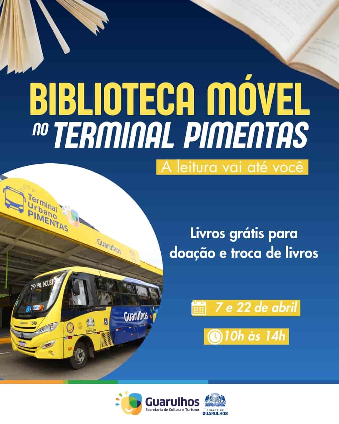 Imagem do evento FEIRA DE LIVROS: BIBLIOTECA MÓVEL NO TERMINAL PIMENTAS