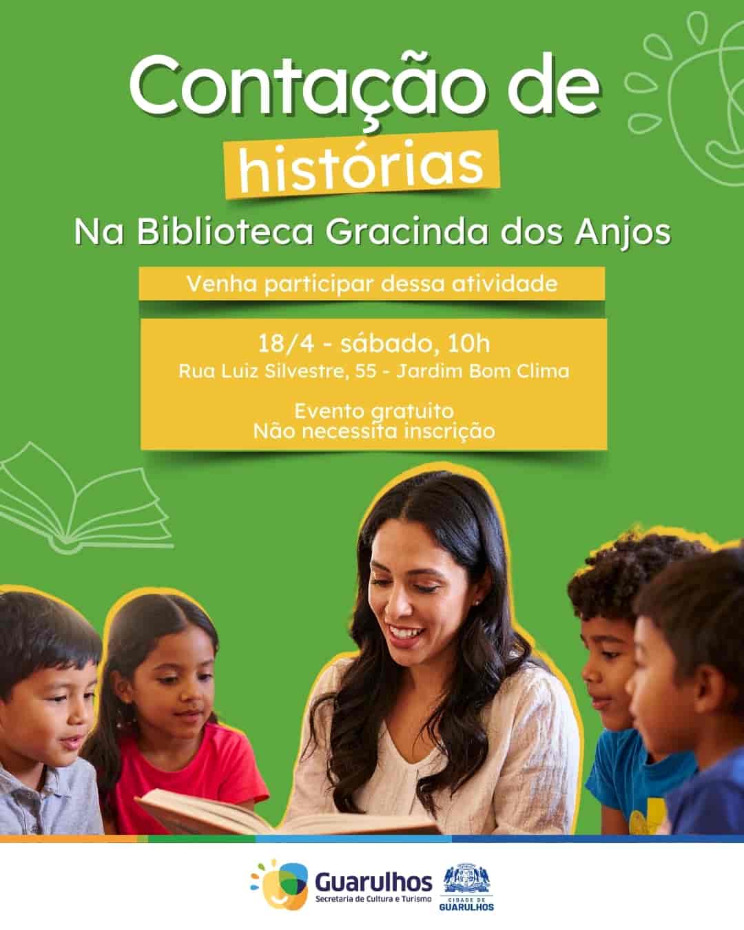 Imagem do evento CONTAÇÃO DE HISTÓRIAS NA BIBLIOTECA