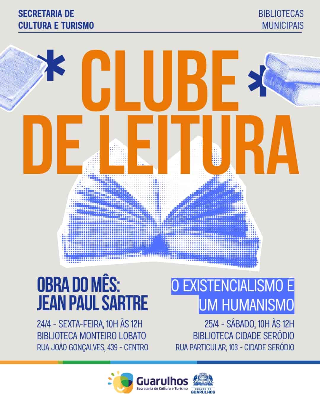 Imagem do evento CLUBE DE LEITURA – O EXISTENCIALISMO É UM HUMANISMO
