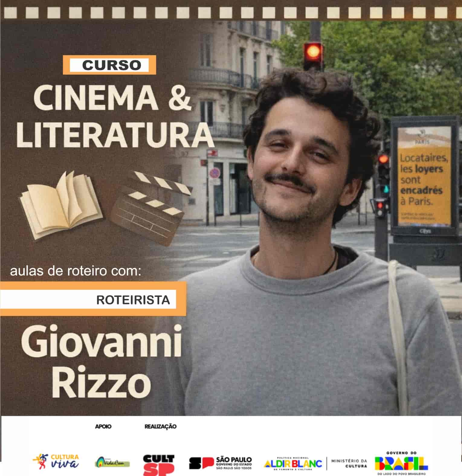 Imagem do evento Aula de Roteiro com Giovanni Rizzo no Ponto de Cultura Vidapontocom