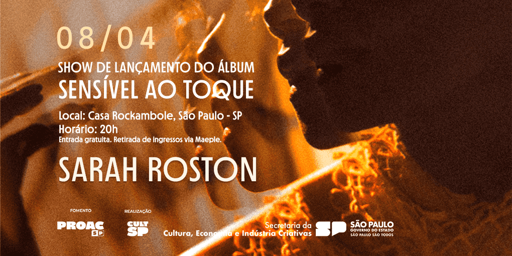 Imagem do evento Show de Lançamento do Álbum "Sensível ao Toque"