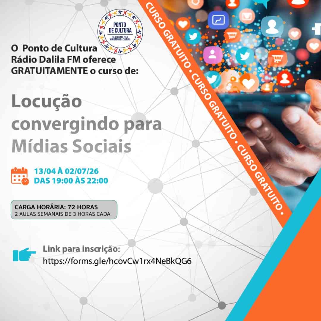 OFICINA: Locução convergindo para Mídias Sociais