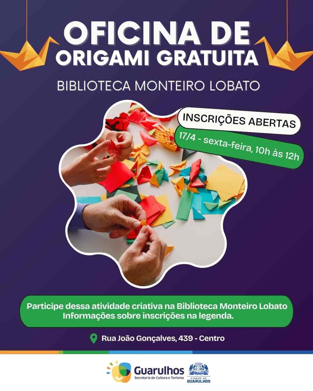 Imagem do evento OFICINA DE ARTESANATO: ORIGAMI
