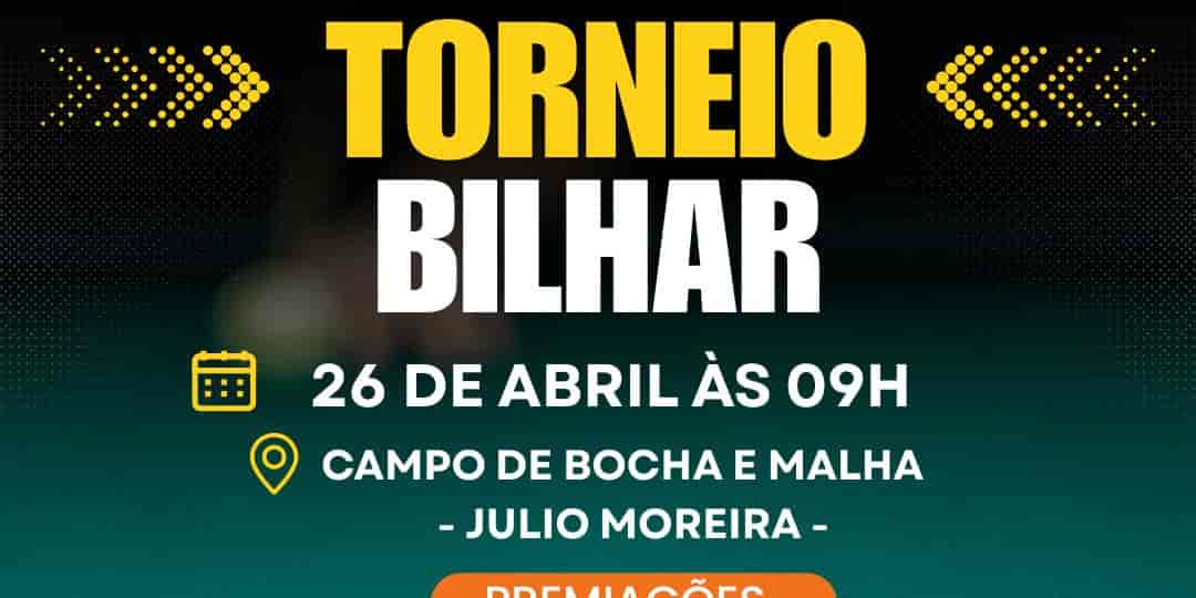 Imagem do evento Torneio de Bilhar 