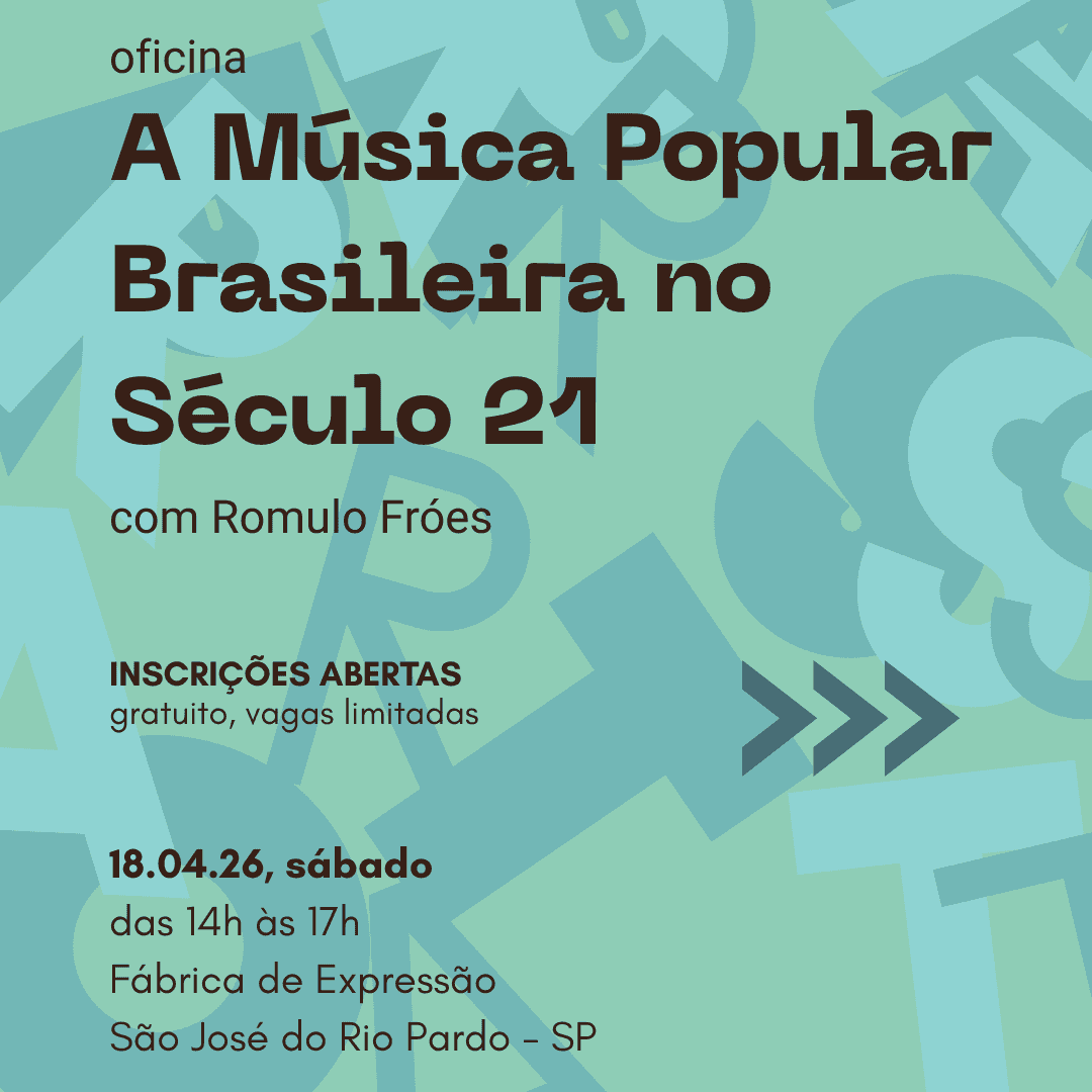 Imagem do evento Oficina A Música Popular Brasileira No Século 21 com Romulo Fróes