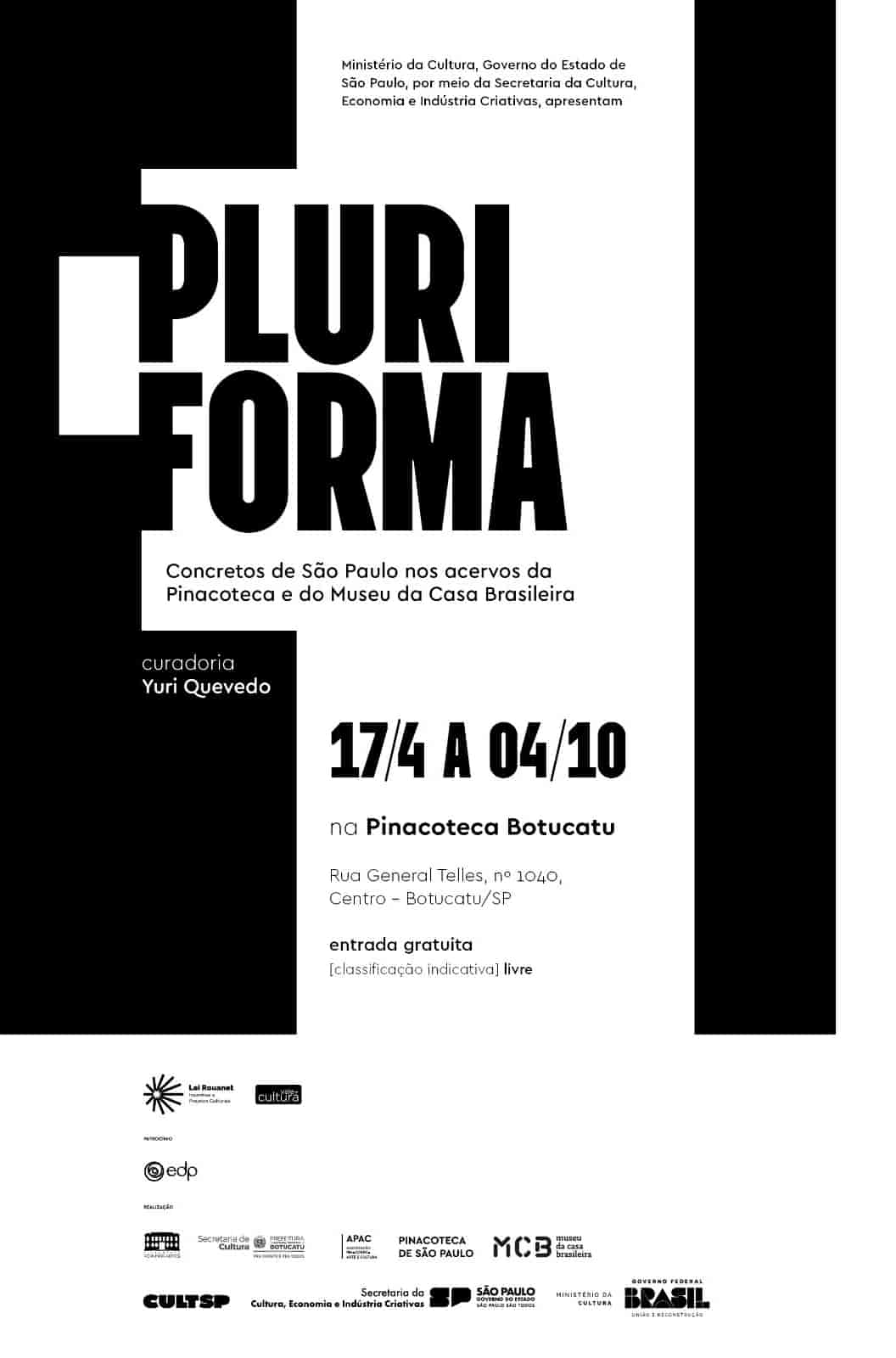 Banner do evento EXPOSIÇÃO | PLURIFORMA: CONCRETOS DE SÃO PAULO 