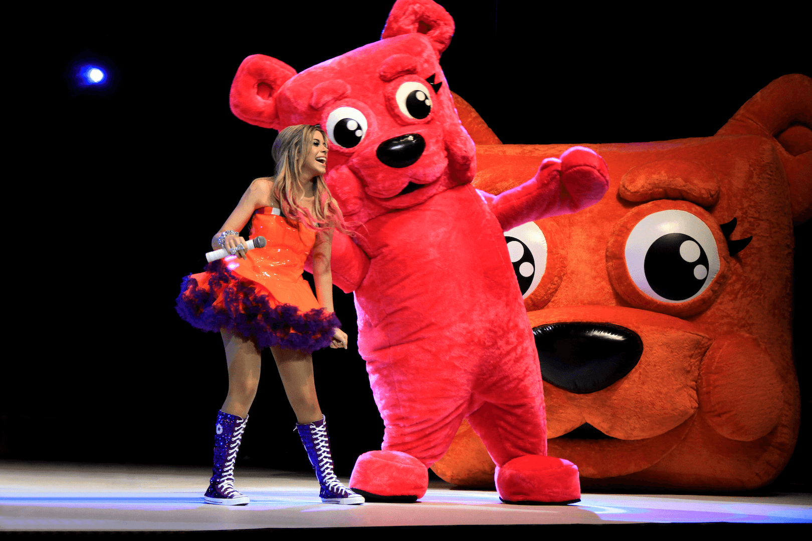 Banner do evento Danny Pink e os Ursos Quadrados no Circo 