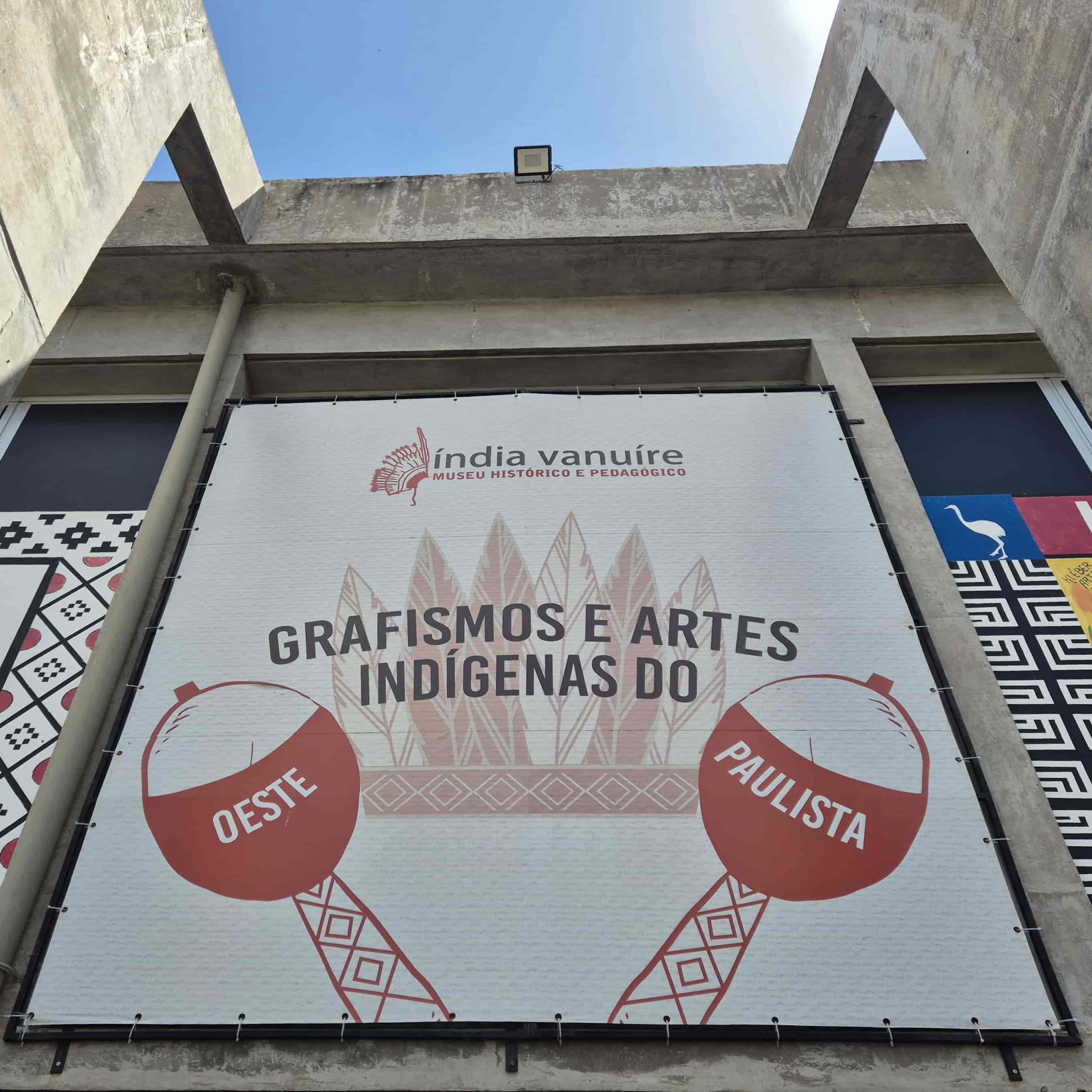 Banner do evento Exposição Temporária "Grafismos e Artes Indígenas do Oeste Paulista"