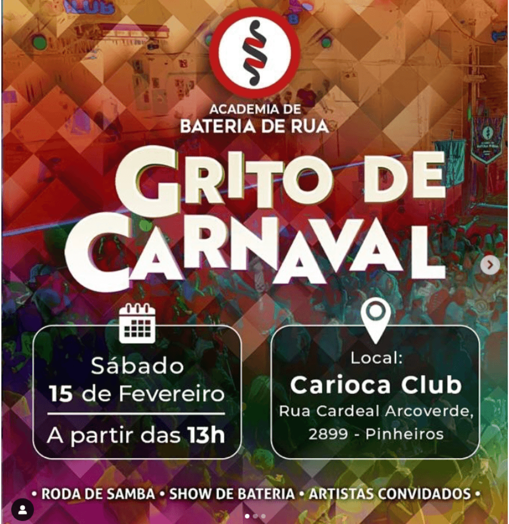 Banner do evento Grito de Carnaval BdR