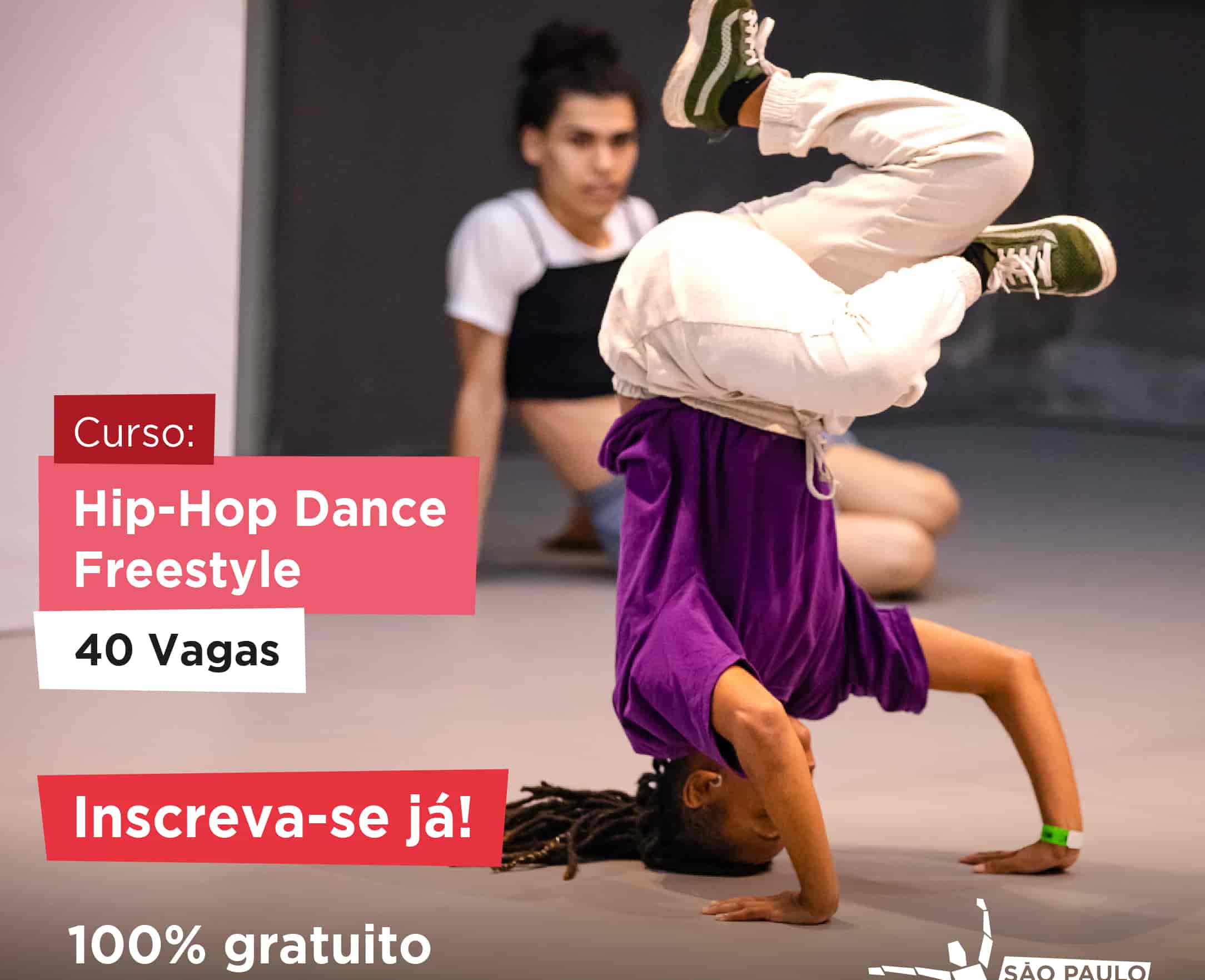 Banner do evento Curso de Extensão de Hip-Hop Dance Freestyle