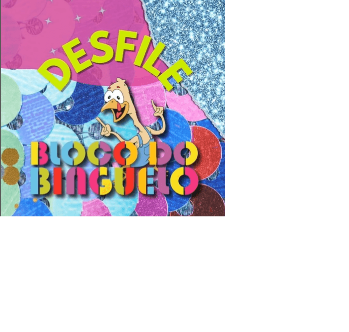 Banner do evento  Bloco do Binguelo 