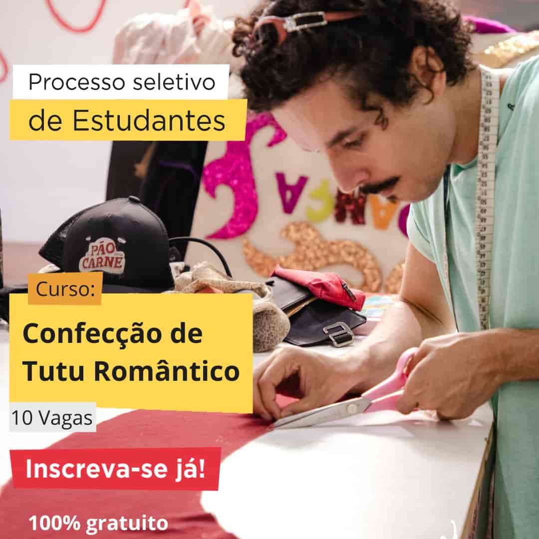 Banner do evento Curso de Extensão Cultural: "Confecção de Tutu Romântico"