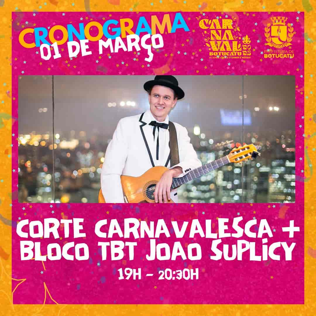 Banner do evento 🎶🕺 Bloco TBT no Carnaval de Botucatu! 🎉🔥