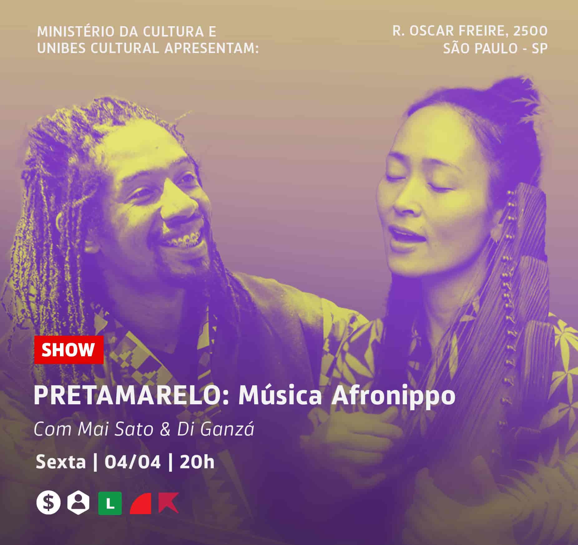 Banner do evento Show Pretamarelo