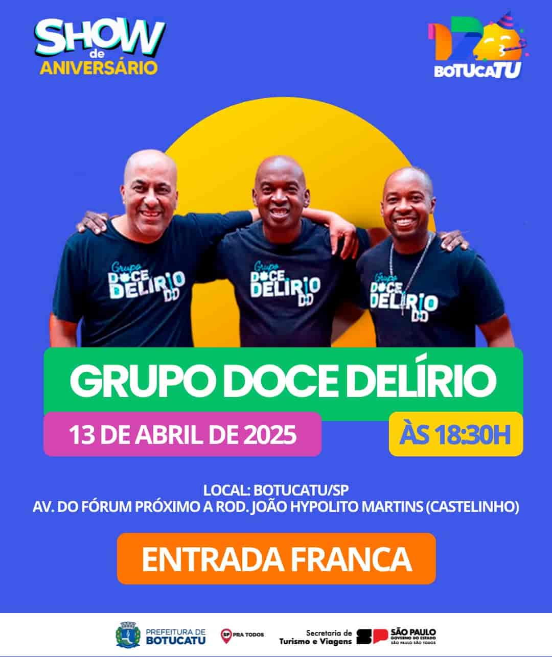 Banner do evento 🎶 Grupo Doce Delírio