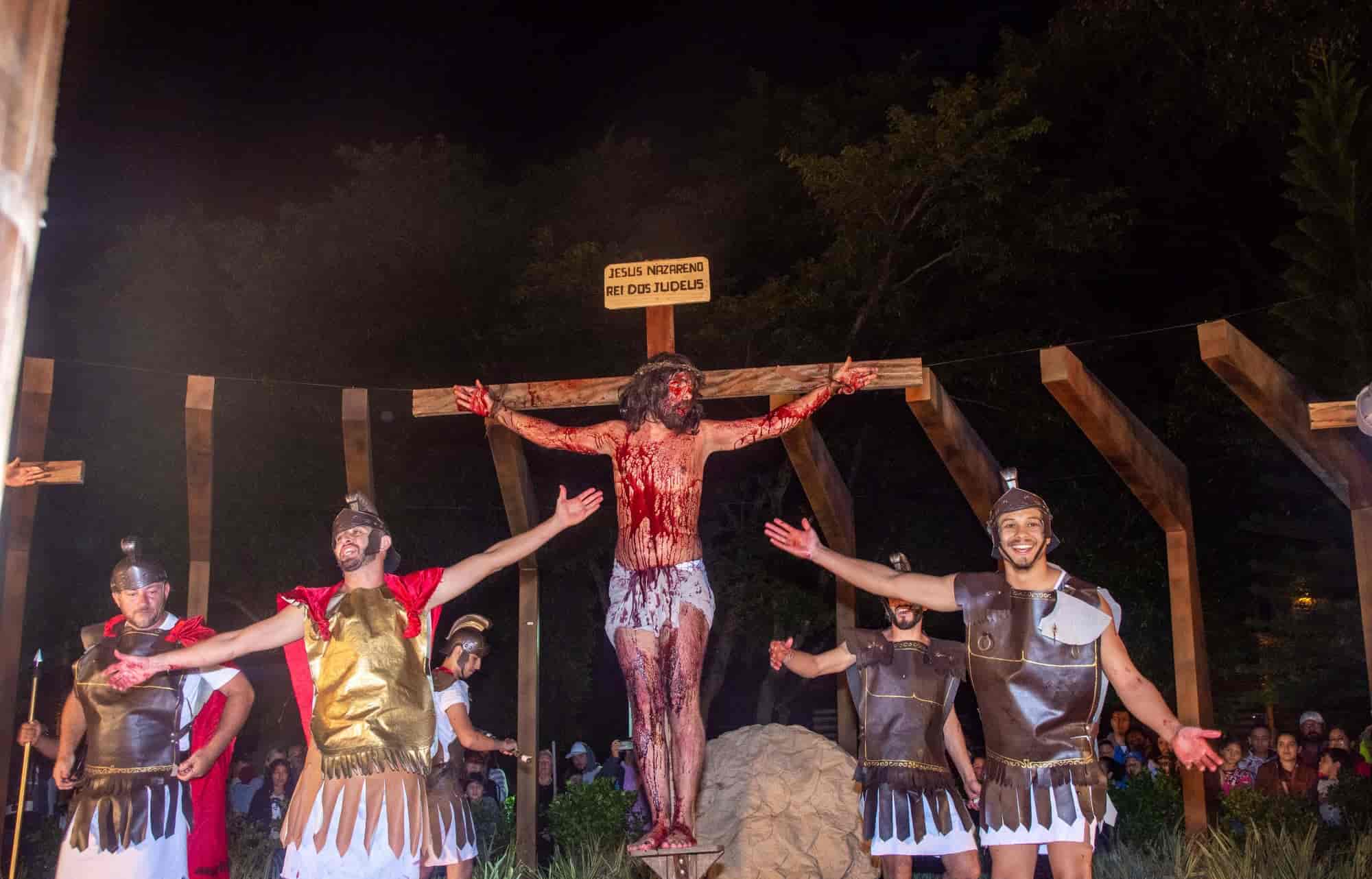 Banner do evento Encenação da Paixão de Cristo