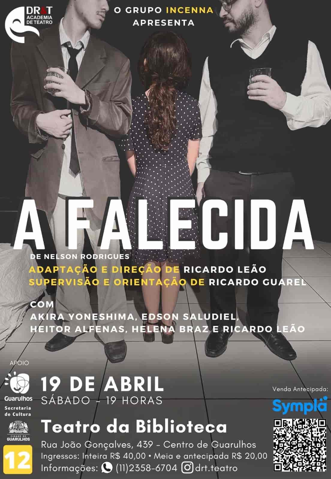 Banner do evento A Falecida 