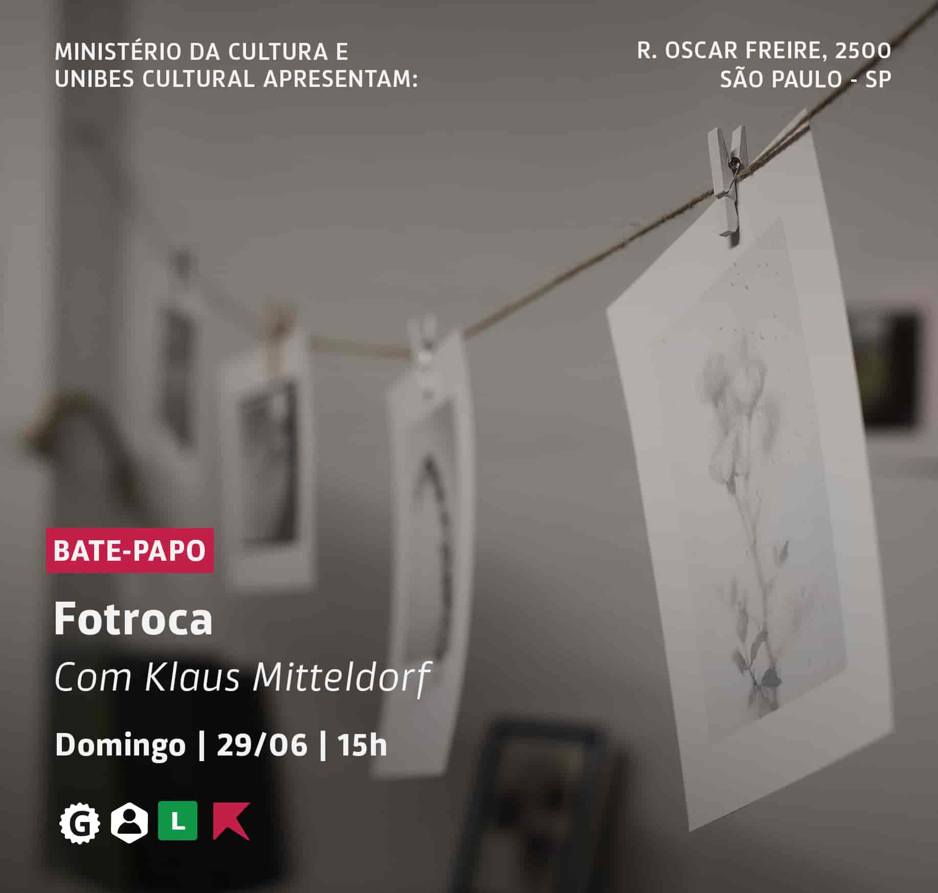 Banner do evento Fotroca convida Daniela Schneider