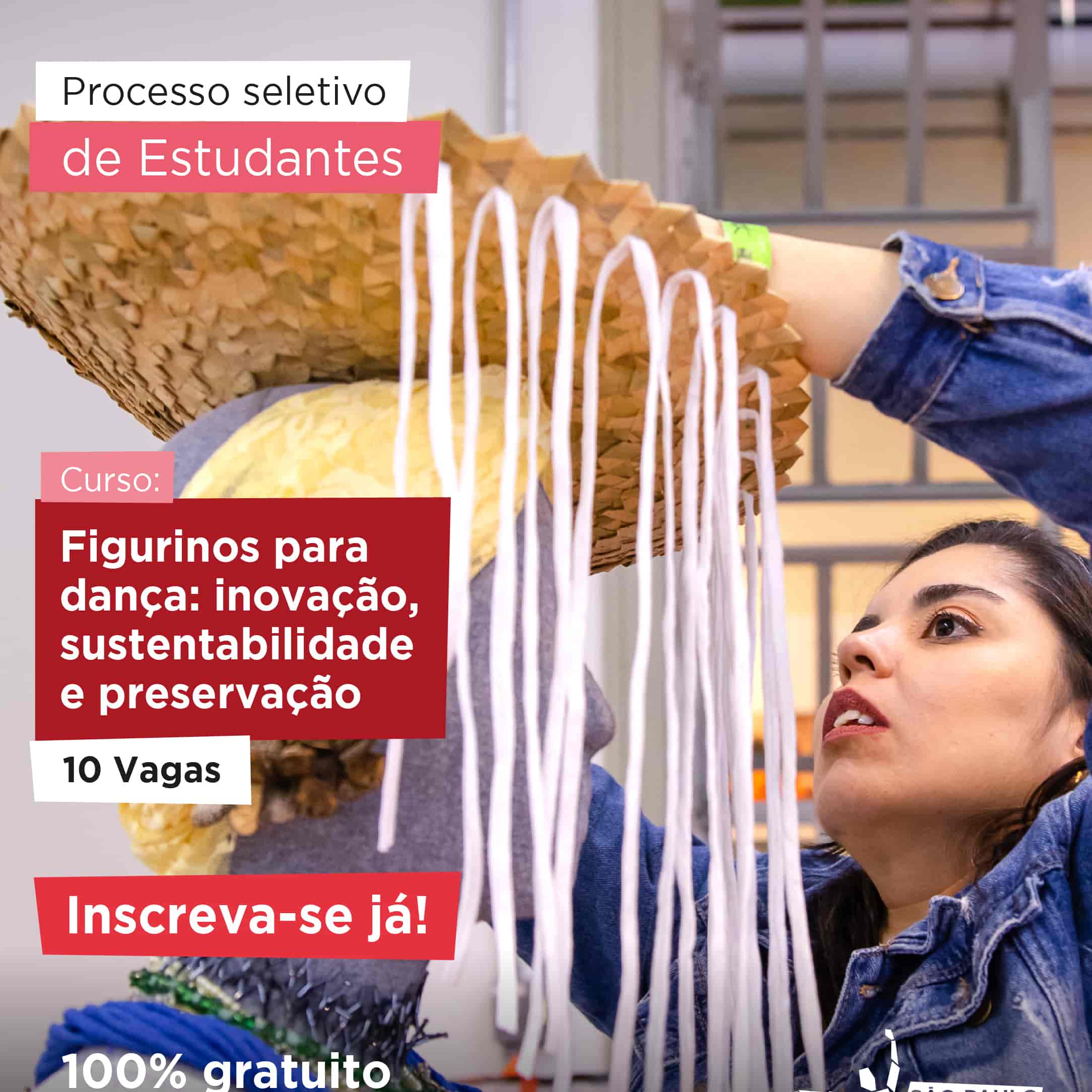 Banner do evento Curso de Extensão Cultural "Figurinos para Dança: Inovação, Sustentabilidade e Preservação"