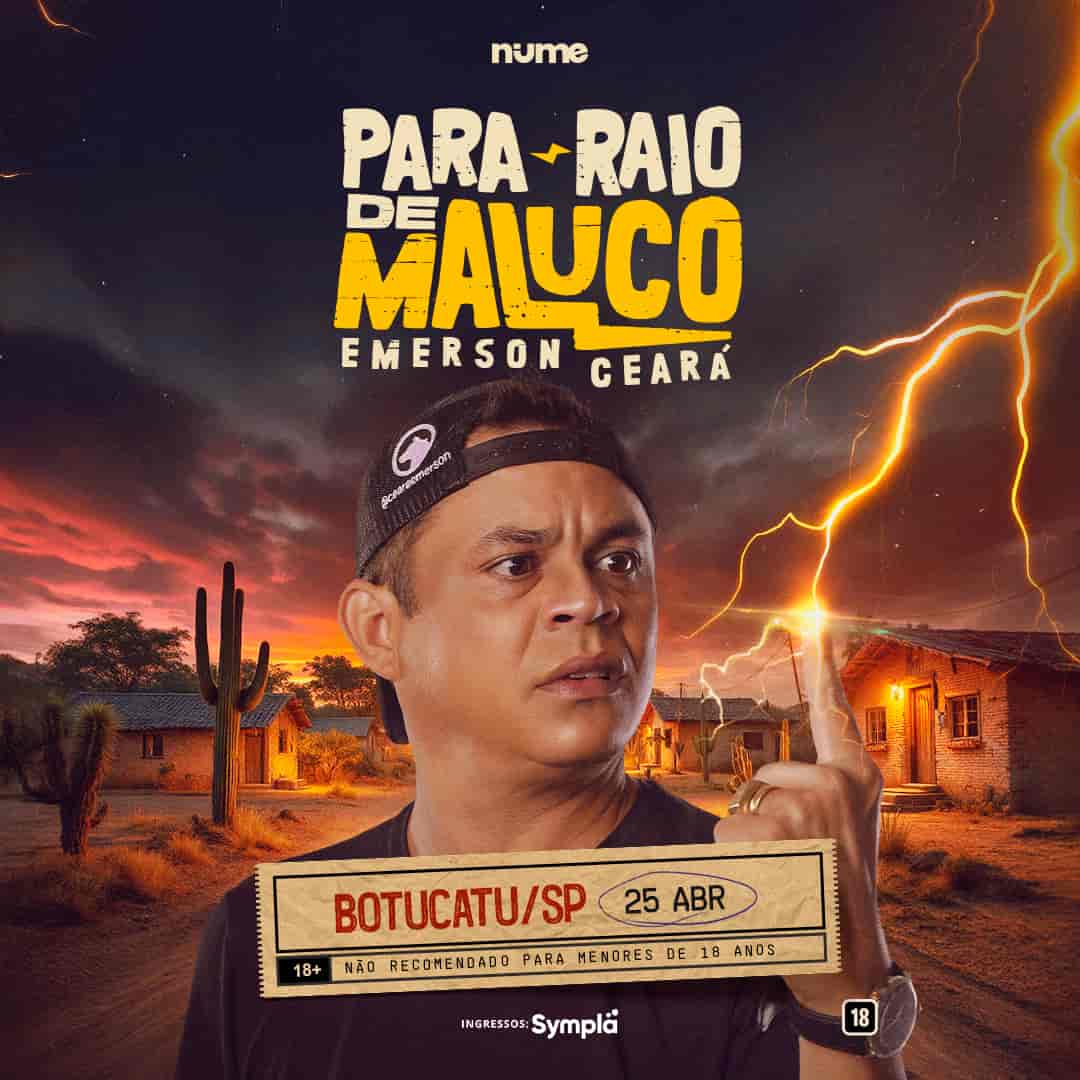Banner do evento  PARA-RAIO DE MALUCO - EMERSON CEARÁ