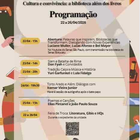 Banner do evento 10ª Semana Senac de Leitura