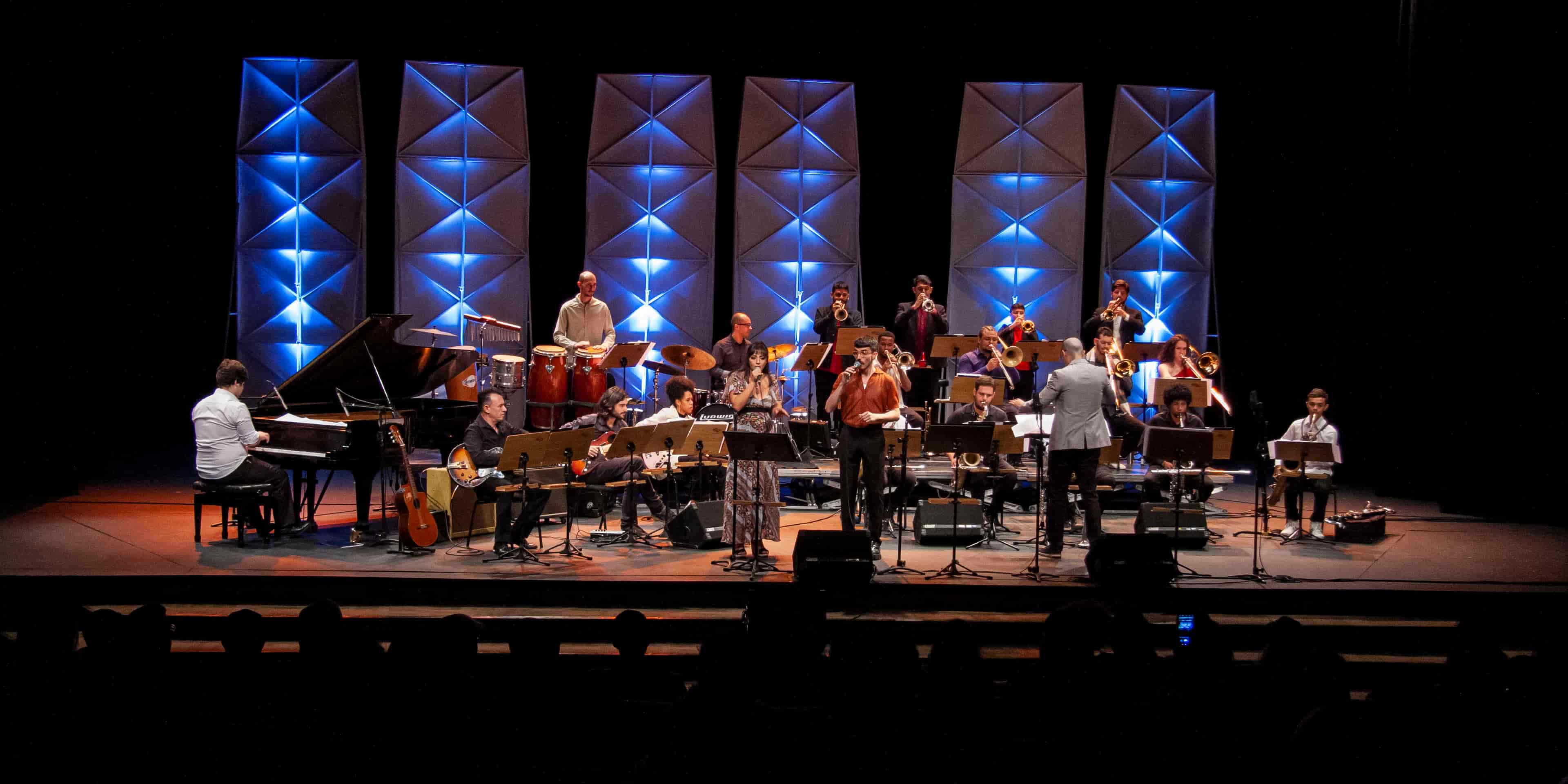 Banner do evento Concerto: Big Band do Conservatório de Tatuí & Caetano Brasil